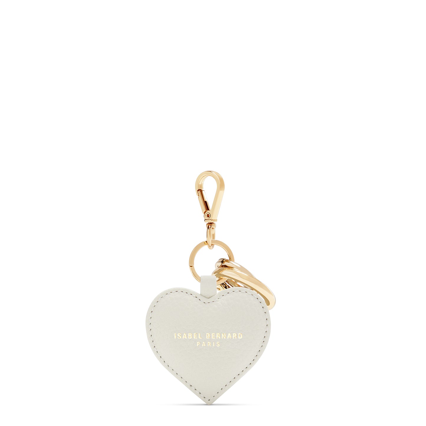 Honoré Faye cream heart key ring - - Isabel Bernard
