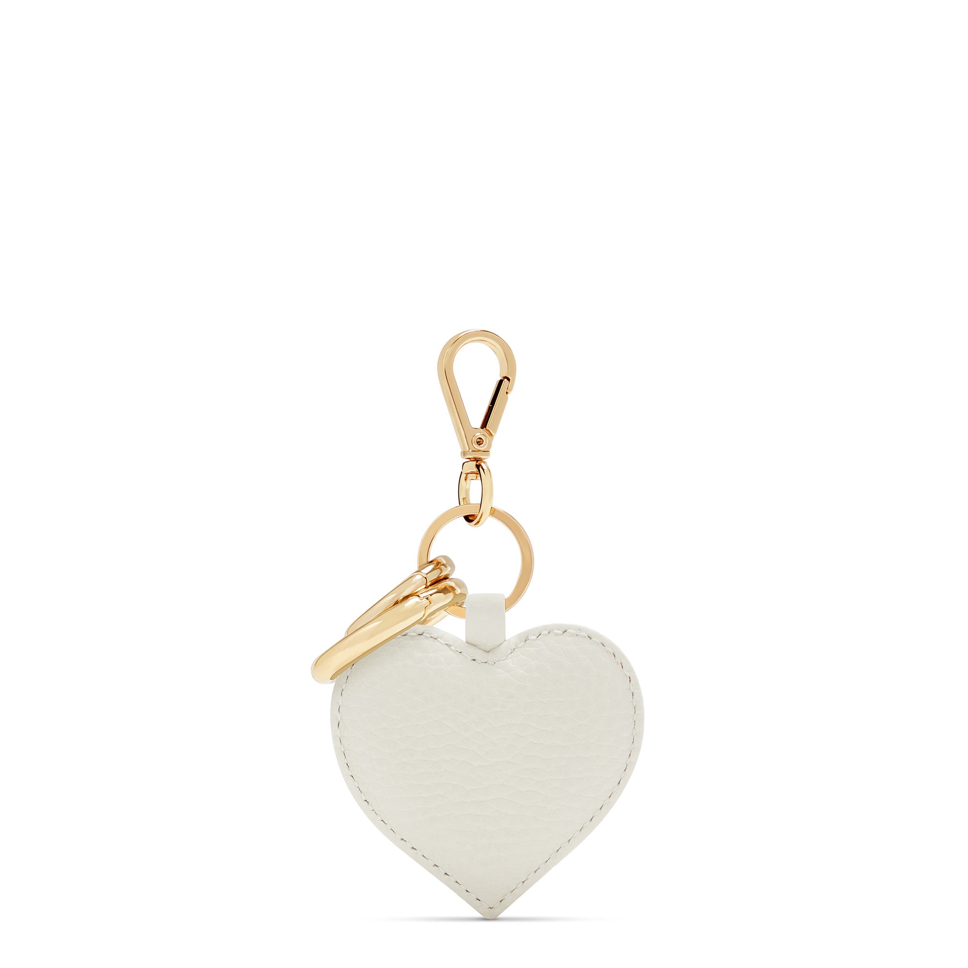 Honoré Faye cream heart key ring - - Isabel Bernard