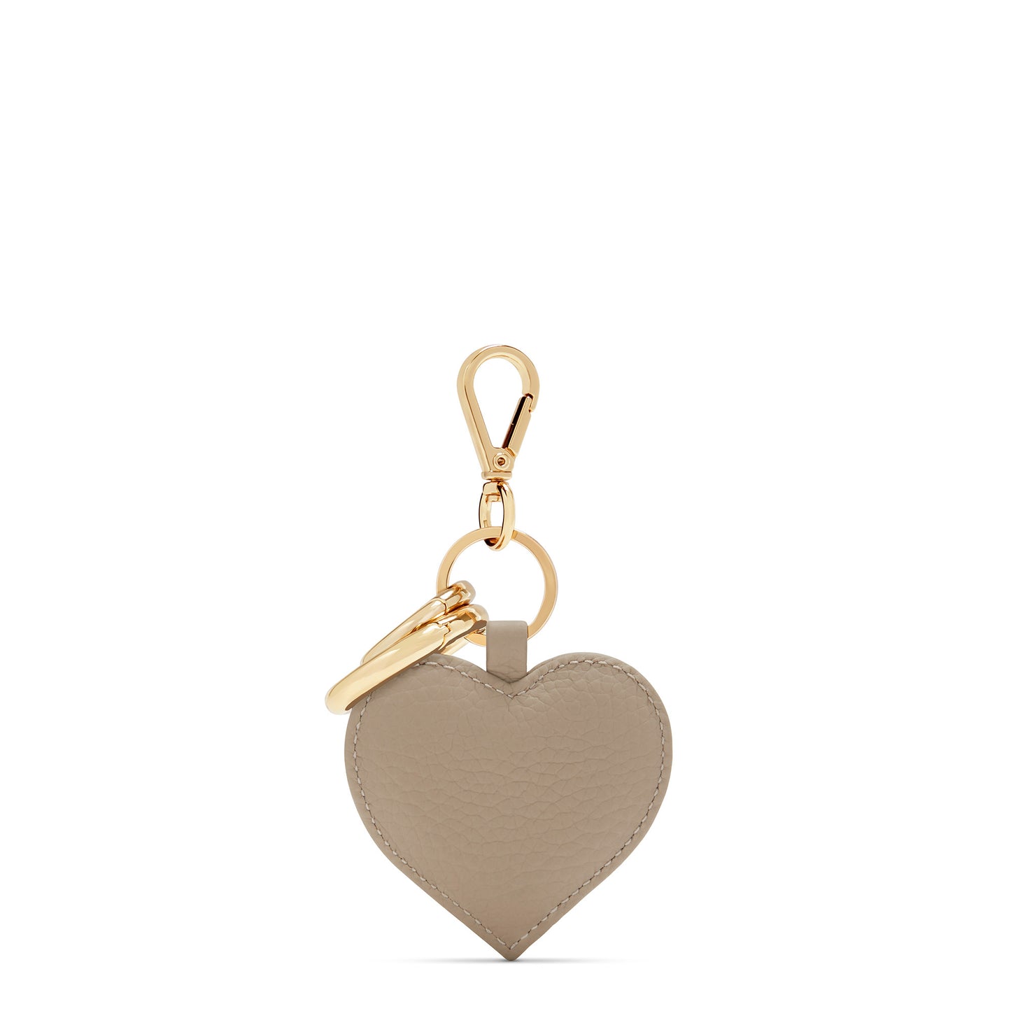 Honoré Faye taupe heart key ring - - Isabel Bernard