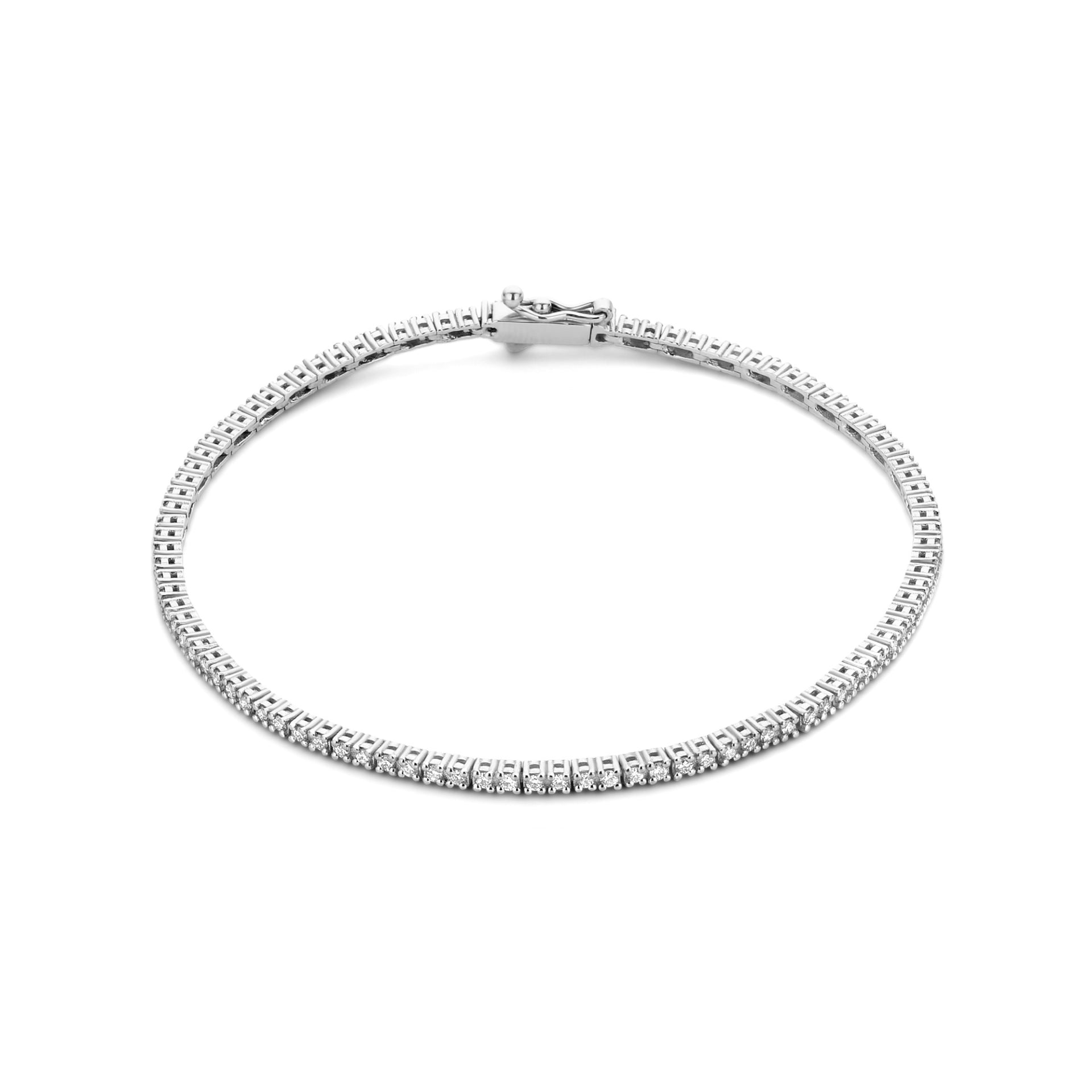 De la Paix Madeline 14 karaat witgouden armband met diamant 1.08 ct