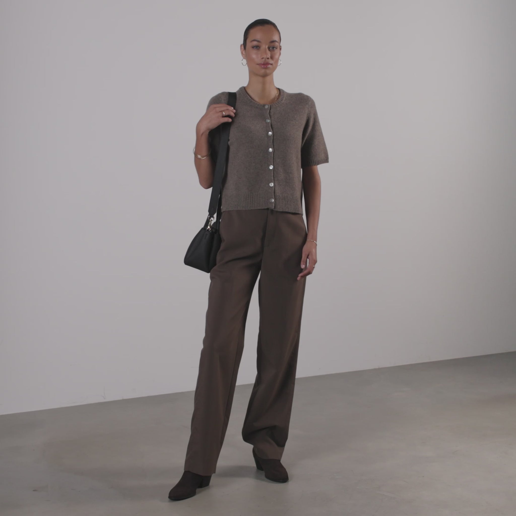 Honoré Eve Black Calfskin Leather handbag - - Isabel Bernard