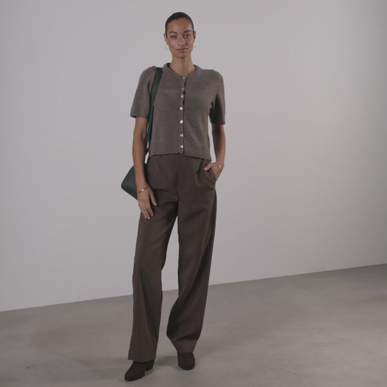 Honoré Eve Dark Green Calfskin Leather handbag - - Isabel Bernard