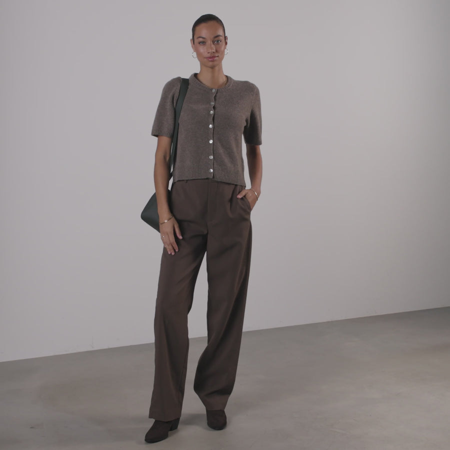 Honoré Eve Dark Green Calfskin Leather handbag - - Isabel Bernard