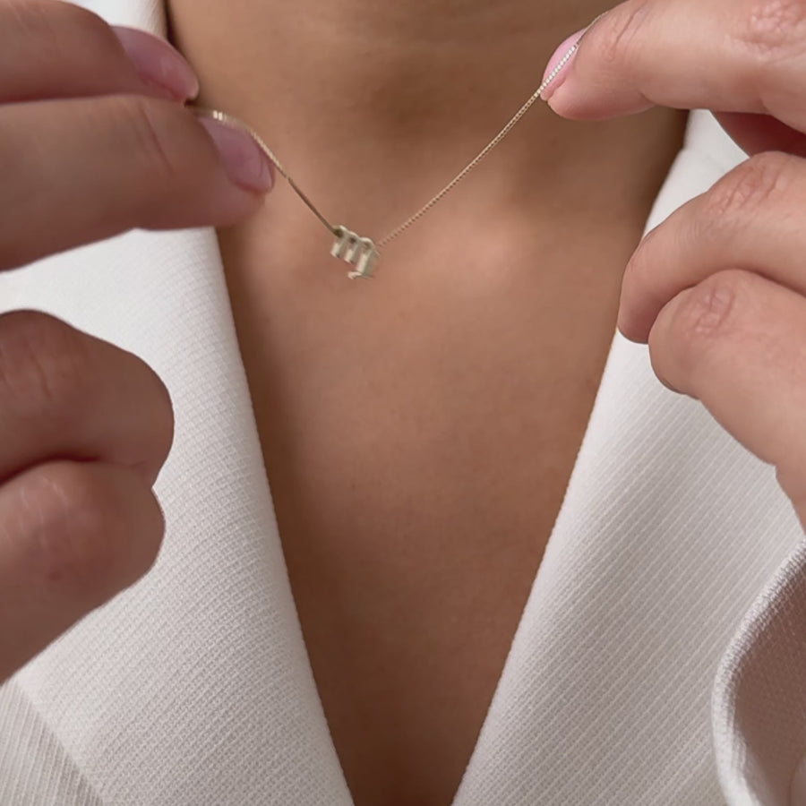 Étoiles d’Or Virgo 14 Carat Gold Venetian Necklace With Horoscope - - Isabel Bernard