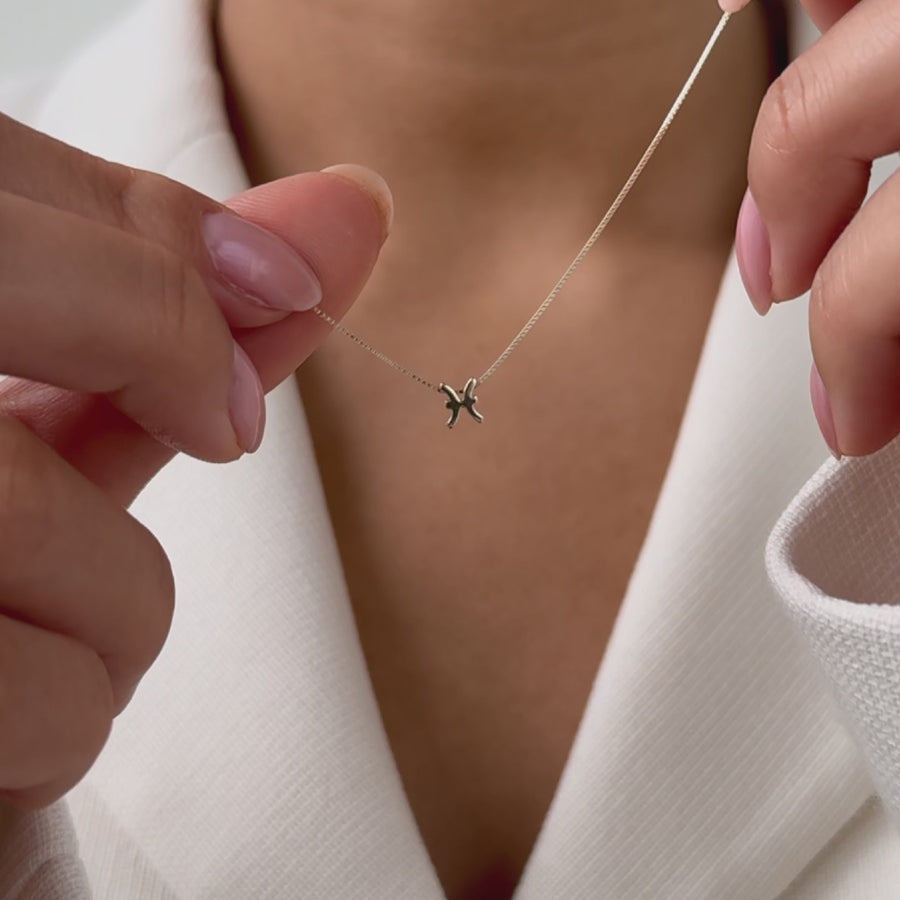 Étoiles d’Or Pisces 14 Carat Gold Venetian Necklace With Horoscope - - Isabel Bernard