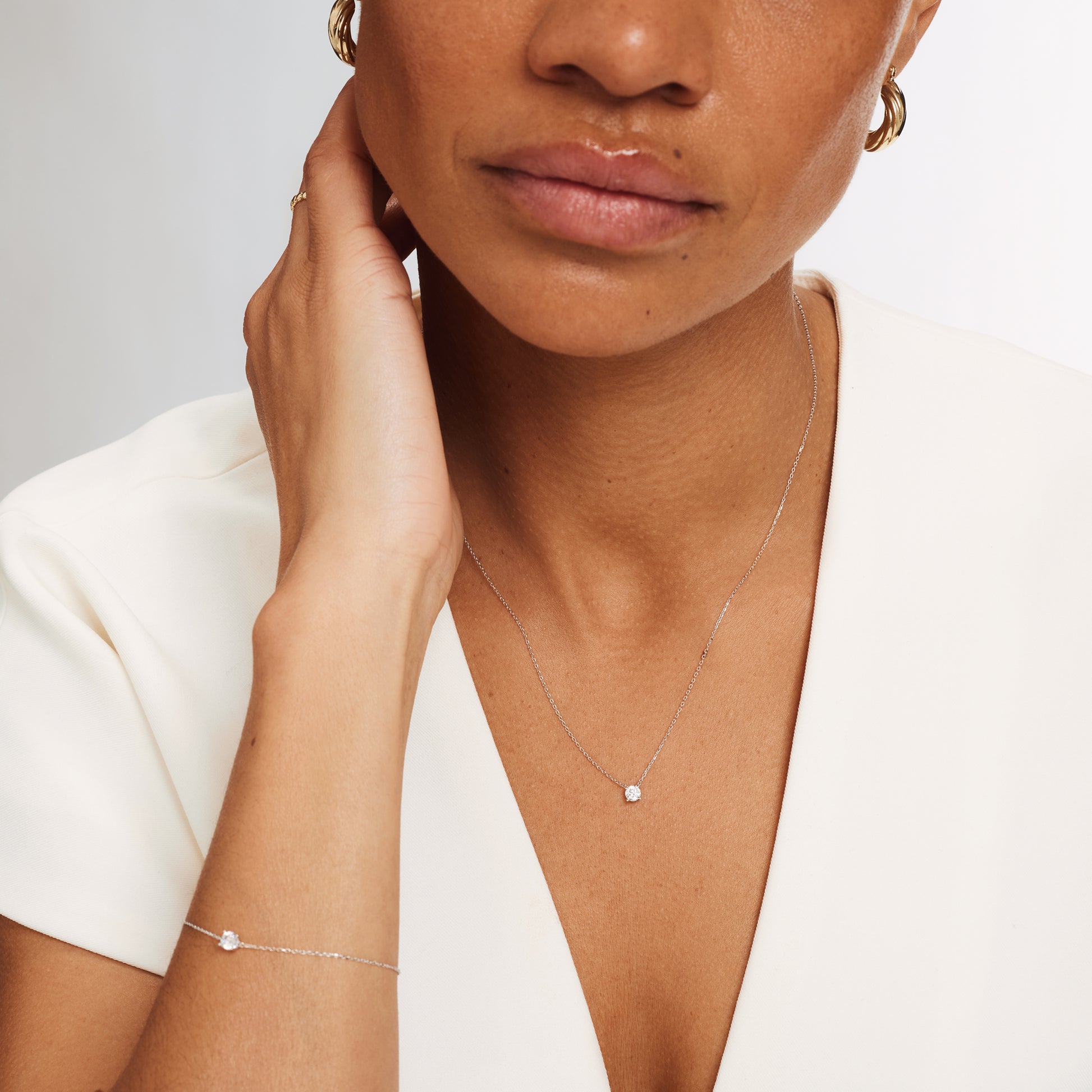 Isabel Bernard Garance 14 karat white gold Necklaces